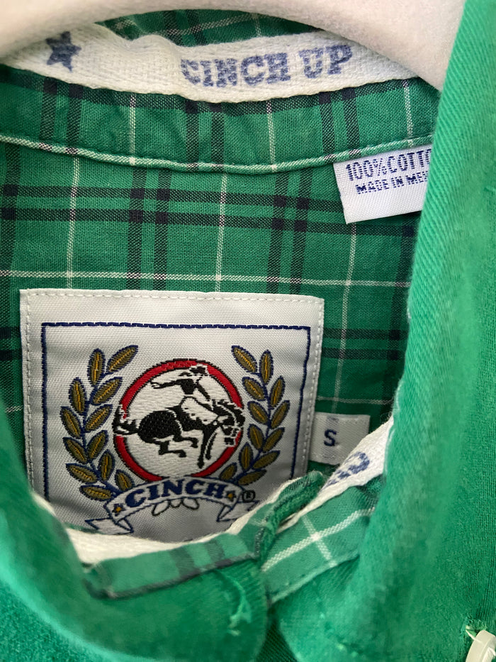 Pre-Loved Bright Green Cinch Western Button Down Shirt *Size - Deer Creek Mercantile