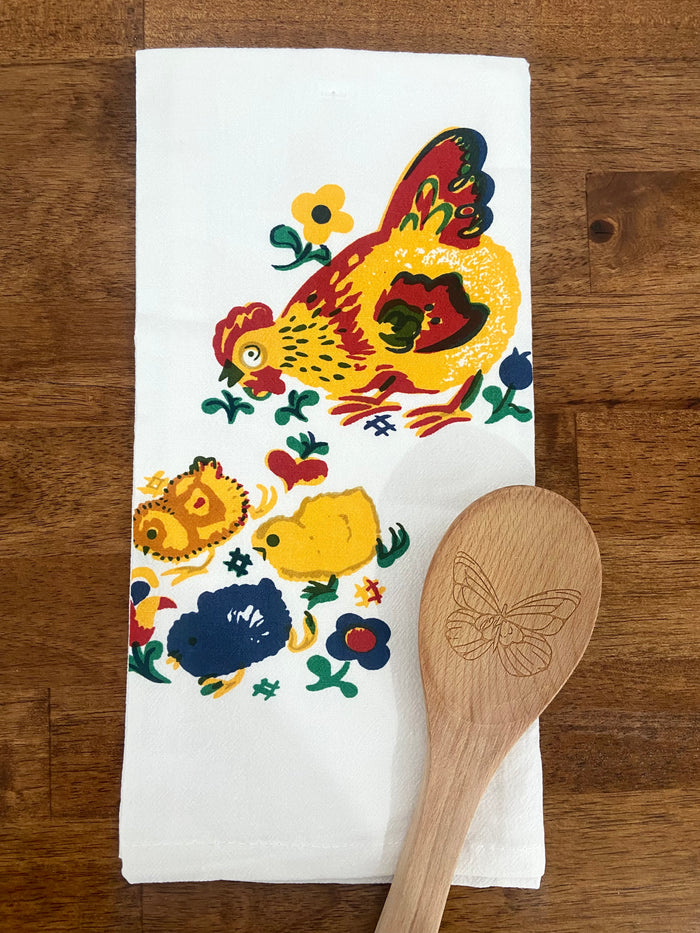 Retro Dish Towel - Mama Hen - Deer Creek Mercantile