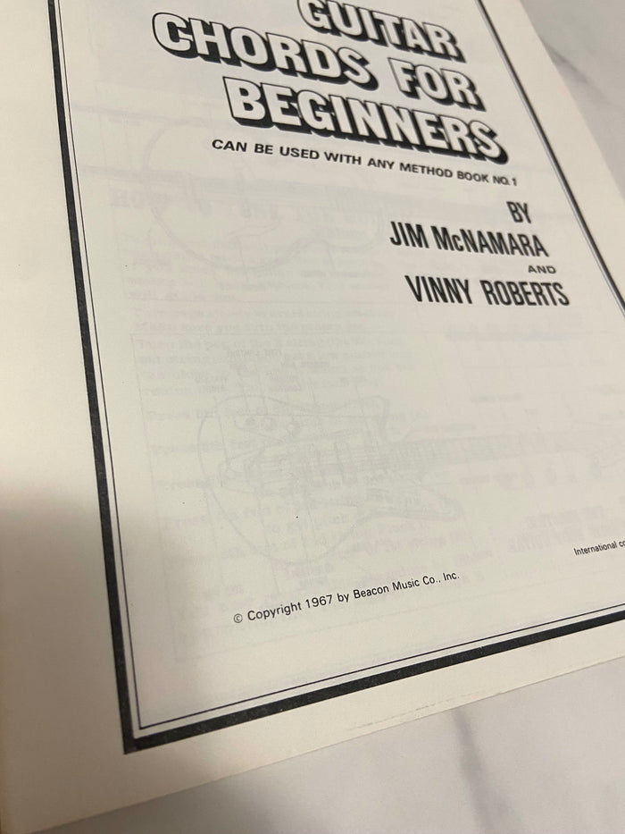 Vintage 1960s Guitar Chords For Beginners Music Learning Book, 1967 - Deer Creek Mercantile