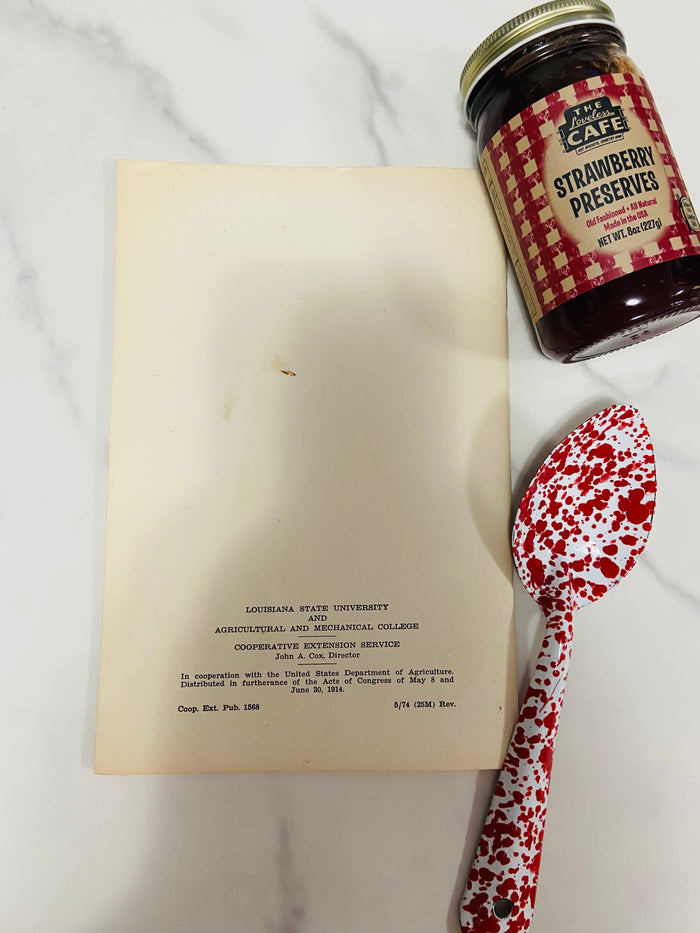 Vintage Jams, Jellies, + Preserves LSU Cookbook - Deer Creek Mercantile