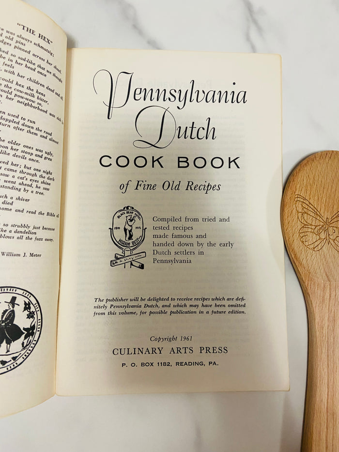 Vintage Pennsylvania Dutch Cookbook, 1961, Paperback - Deer Creek Mercantile