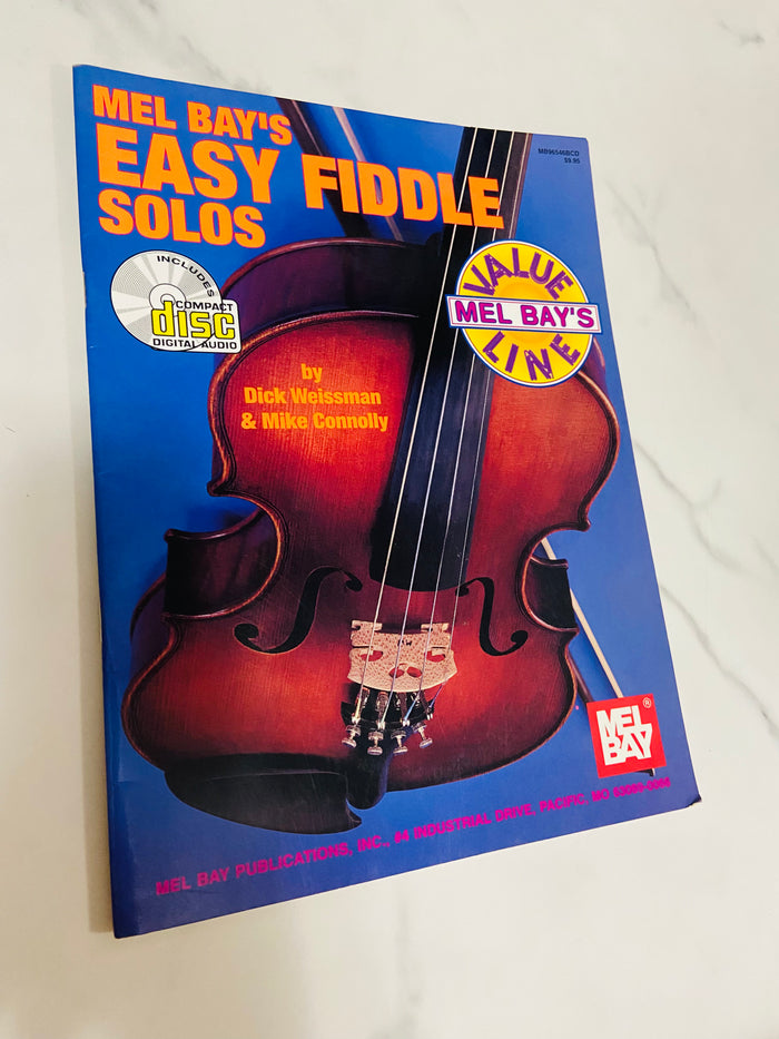 Vintage Mel Bay's Easy Fiddle Solos Song Book, 1985 - Deer Creek Mercantile