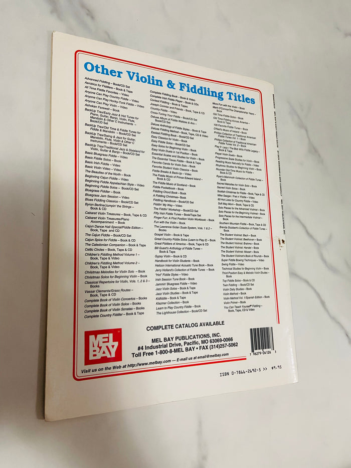 Vintage Mel Bay's Easy Fiddle Solos Song Book, 1985 - Deer Creek Mercantile