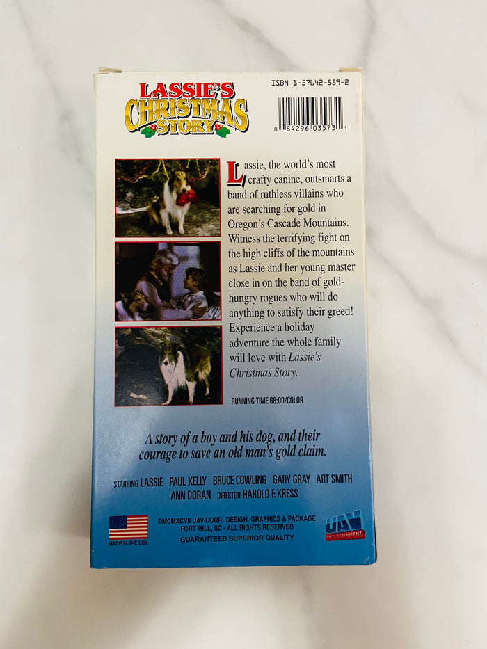 Vintage Lassie Christmas Story VHS Movie, 1991 - Deer Creek Mercantile
