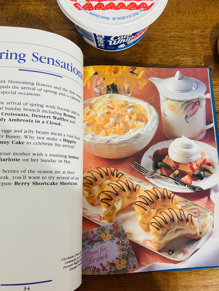Vintage Simple Desserts Made Special With Cool Whip, Kraft Foods Cookbook, Desserts, Baking, 1994 - Deer Creek Mercantile