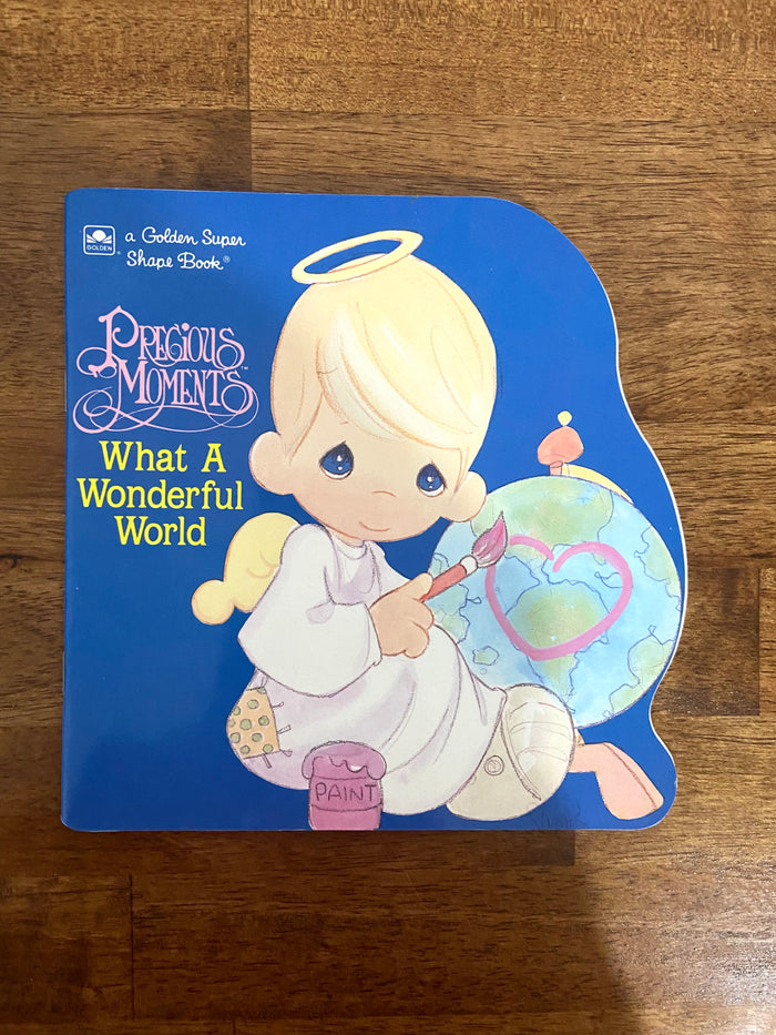 Vintage 1992 A Golden Super Shape Book, Precious Moments, What A Wonderful World - Deer Creek Mercantile