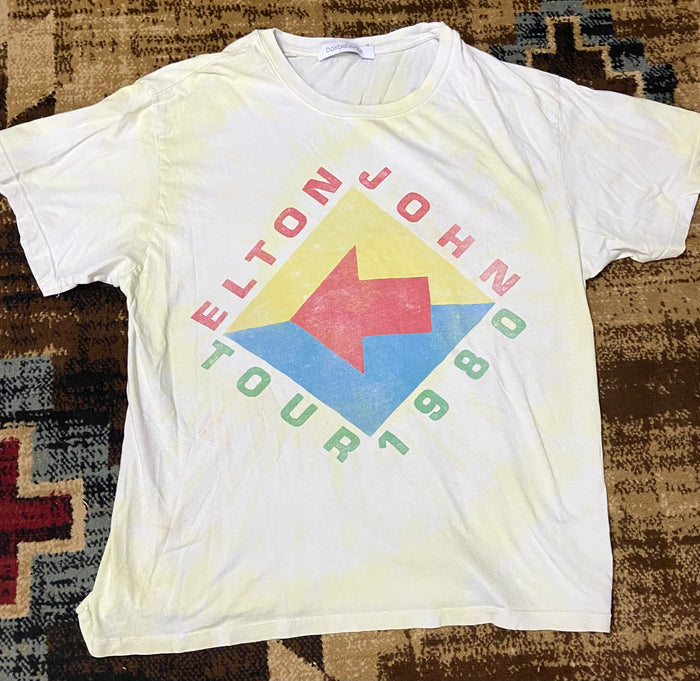 Pre-Loved Daydreamer Elton John 1980 Tour Graphic Tee Size Medium - Deer Creek Mercantile