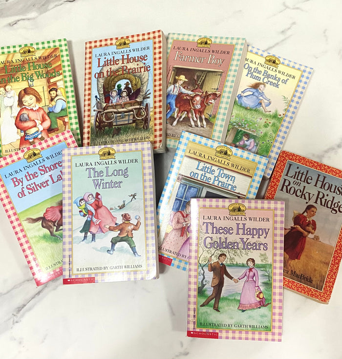 Vintage Little House On The Prairie Laura Ingalls Wilder Book Set, Paperback - Deer Creek Mercantile