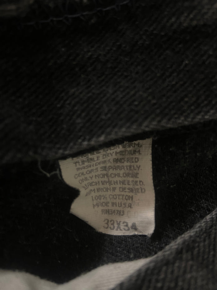 Vintage Lee Denim Jeans 90s Made in USA Black, 31" Waist - Deer Creek Mercantile