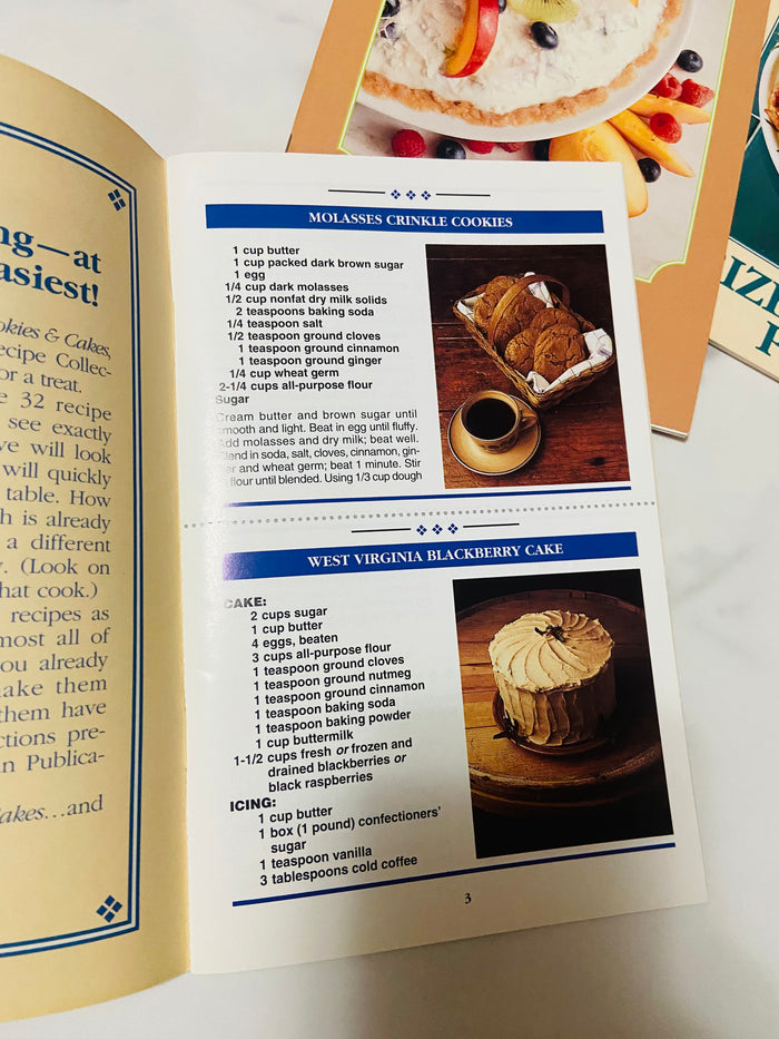 Vintage Country Cooking Recipe Collection Grocery Store Booklet Set of 5 - Deer Creek Mercantile