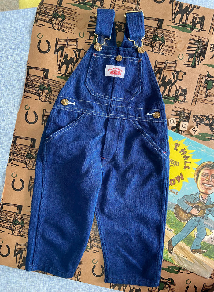 Pre-Loved Round House Denim Jean Overalls *2T - Deer Creek Mercantile