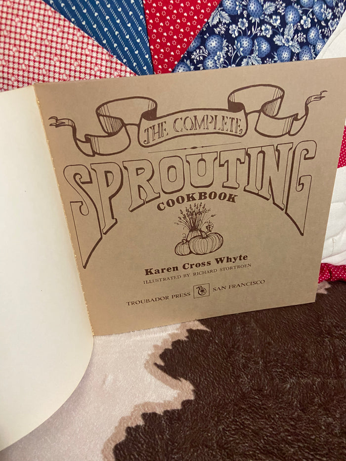Vintage The Complete Sprouting Cookbook, 1973 - Deer Creek Mercantile