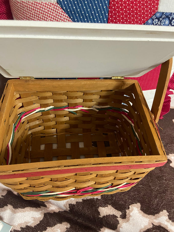 Vintage Christmas Santa Claus Basket - Deer Creek Mercantile