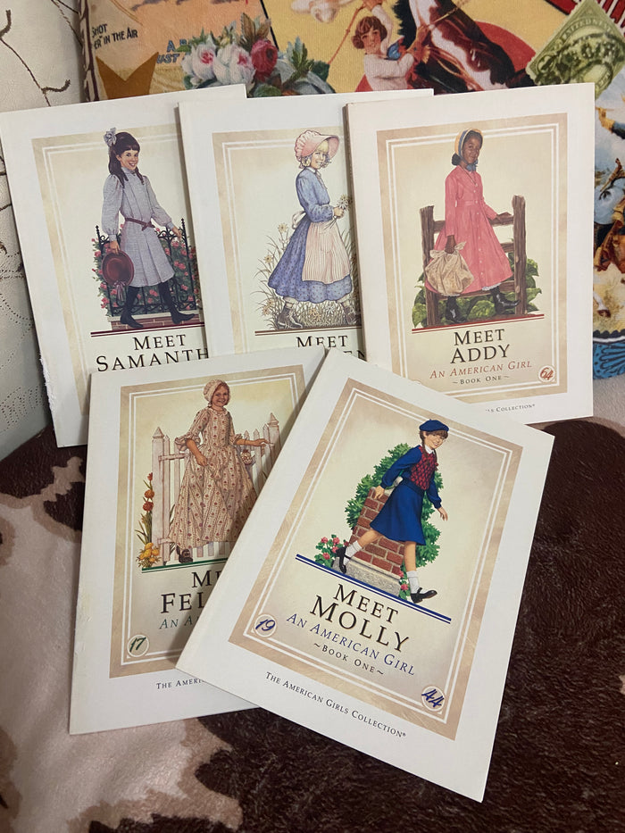 Vintage American Girl, Pleasant Company Book Set, 'Meet', Set of 5 - Deer Creek Mercantile