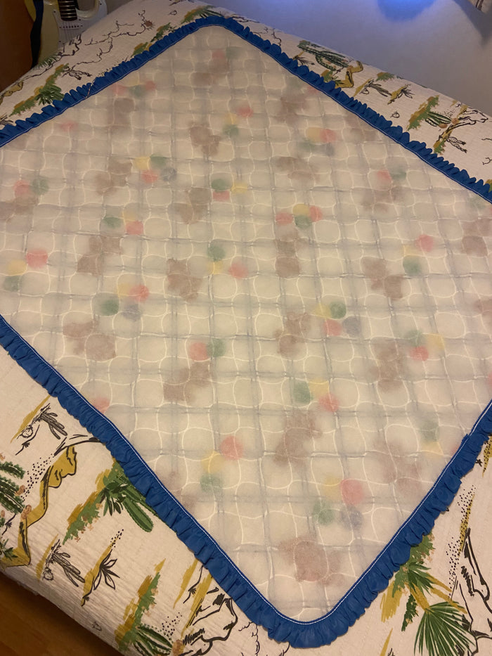 Vintage 1980s Baby Bear Blanket - Deer Creek Mercantile