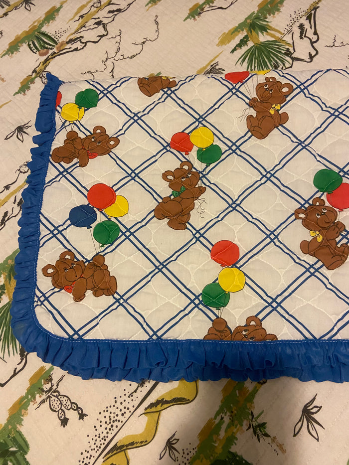 Vintage 1980s Baby Bear Blanket - Deer Creek Mercantile