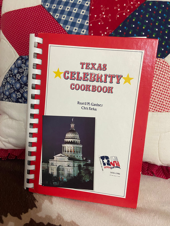 Vintage Texas Celebrity 1986 Sesquicentennial Cookbook - Deer Creek Mercantile
