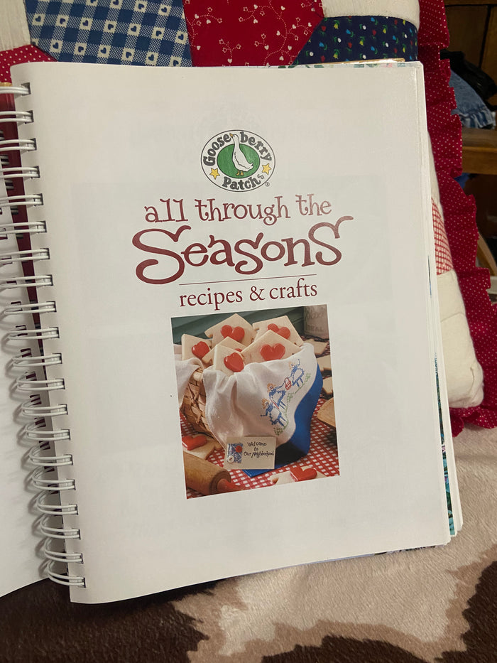 Vintage Gooseberry Patch All Through The Seasons Recipes & Crafts Cookbook - Deer Creek Mercantile