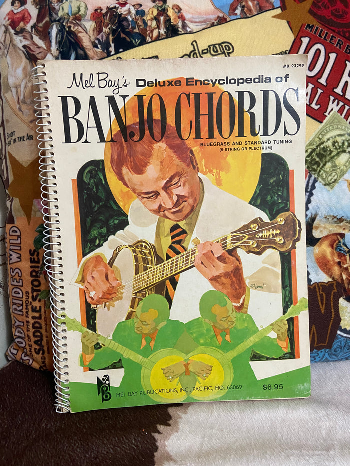 Vintage Mel Bay's Deluxe Encyclopedia Of Banjo Chords Music Book, 1973 - Deer Creek Mercantile