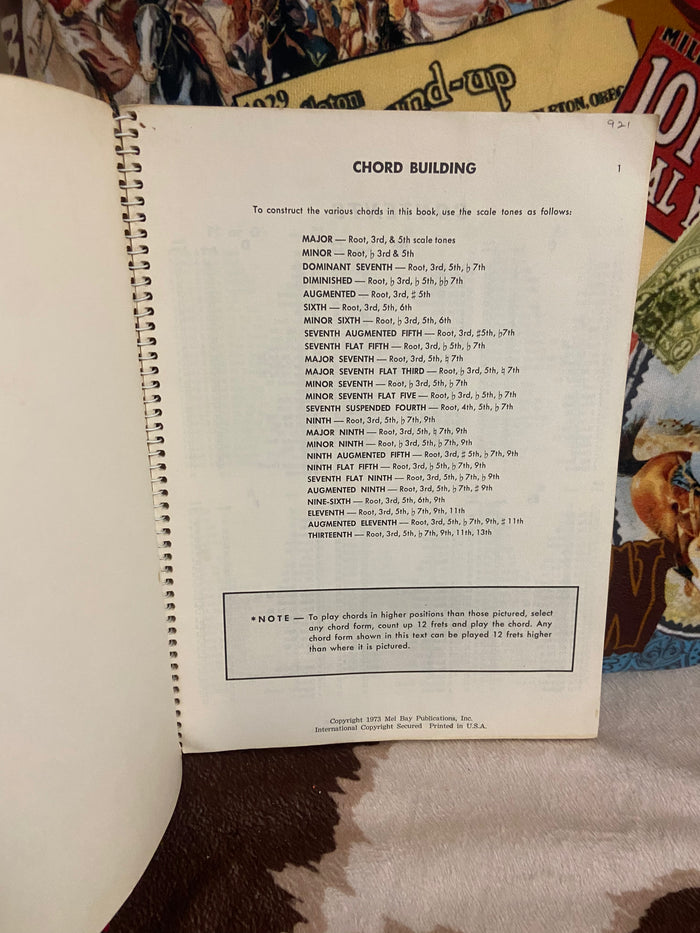 Vintage Mel Bay's Deluxe Encyclopedia Of Banjo Chords Music Book, 1973 - Deer Creek Mercantile