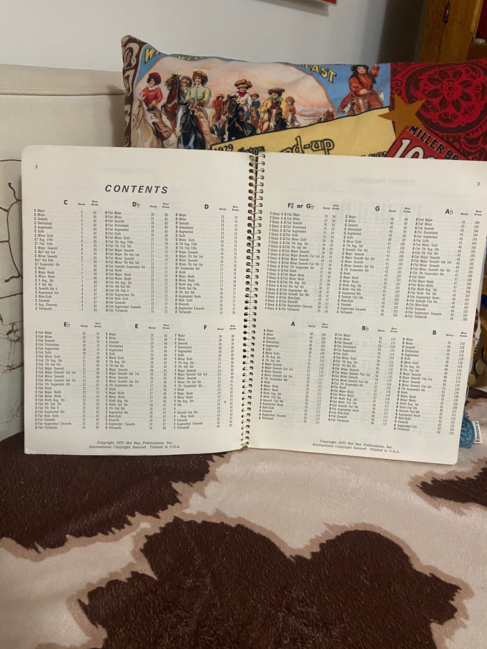 Vintage Mel Bay's Deluxe Encyclopedia Of Banjo Chords Music Book, 1973 - Deer Creek Mercantile