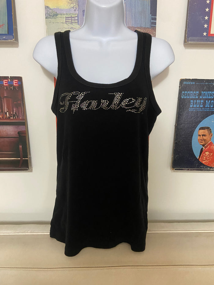 Vintage Harley Davidson Bling Tank Top, Size XL - Deer Creek Mercantile