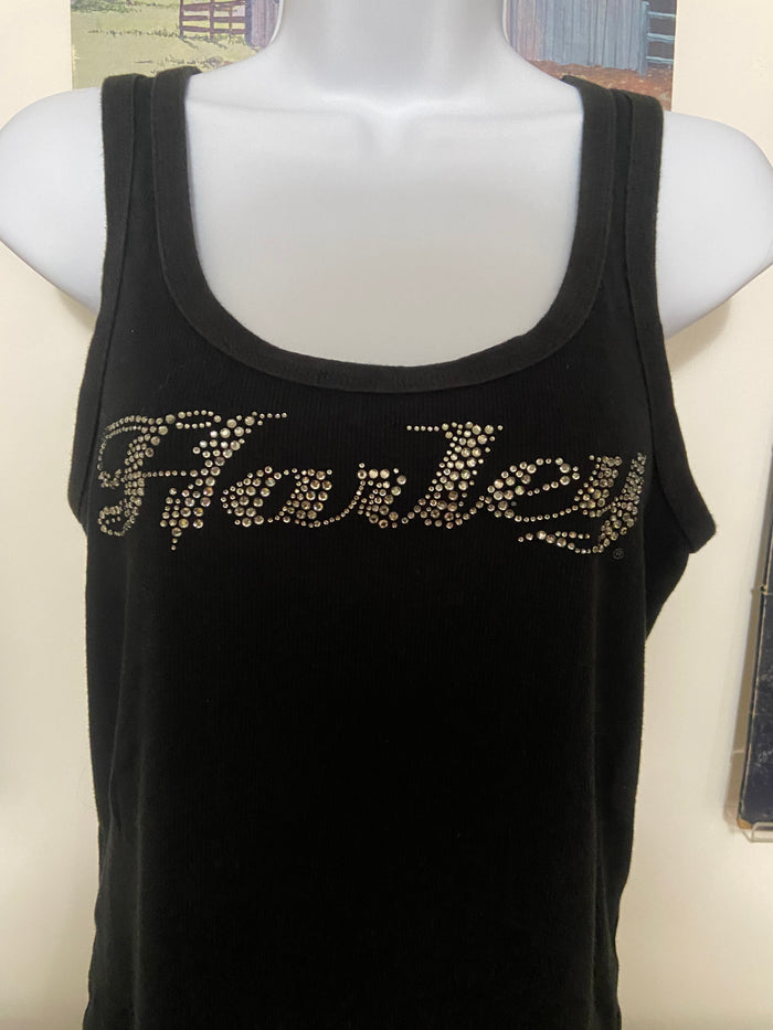 Vintage Harley Davidson Bling Tank Top, Size XL - Deer Creek Mercantile