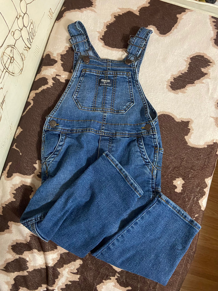 Pre-Loved OshKosh Denim Blue Jean Overalls, Size 4T - Deer Creek Mercantile