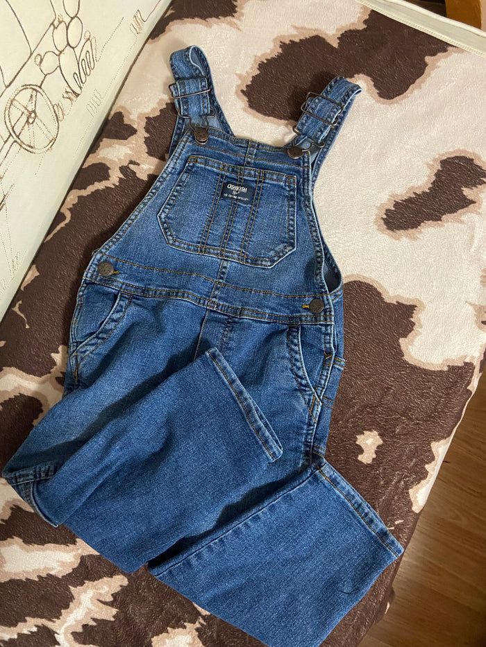 Pre-Loved OshKosh Denim Blue Jean Overalls, Size 4T - Deer Creek Mercantile
