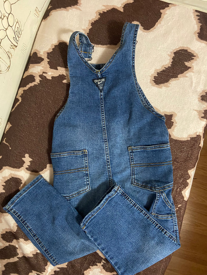 Pre-Loved OshKosh Denim Blue Jean Overalls, Size 4T - Deer Creek Mercantile