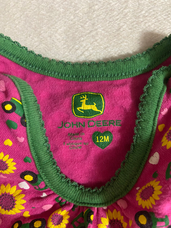 Vintage Baby Girls John Deere Bodysuit, 12 Months - Deer Creek Mercantile