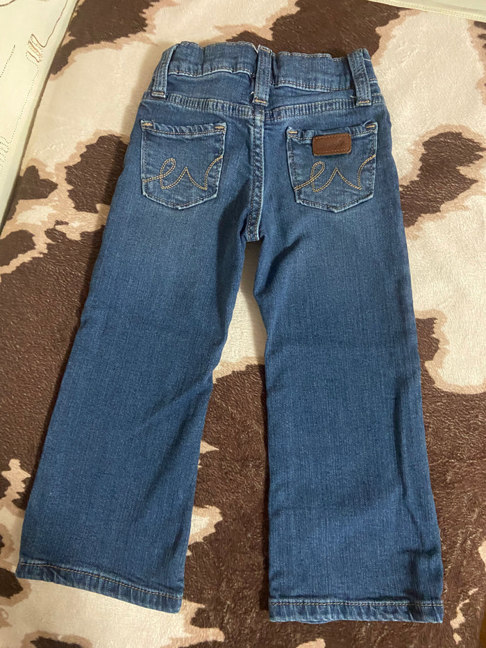 Vintage Wrangler Girls Denim Jeans, Toddler, Size 3T - Deer Creek Mercantile