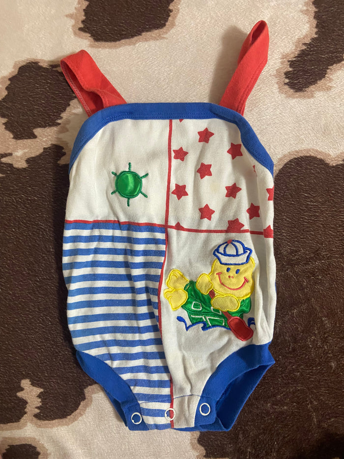 Vintage 1980s Baby Sailor One Piece - Deer Creek Mercantile