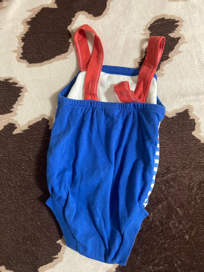 Vintage 1980s Baby Sailor One Piece - Deer Creek Mercantile