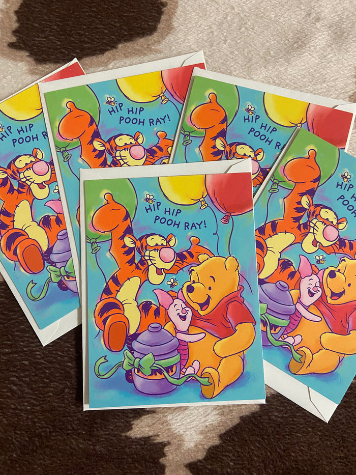 Vintage Winnie The Pooh Party Invitations 1990s - Deer Creek Mercantile