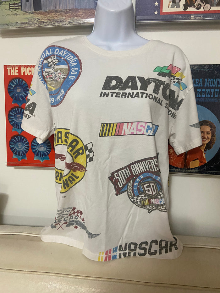 Pre-Loved Nascar Daytona 50th Anniversary Graphic Tee *Size M/L - Deer Creek Mercantile