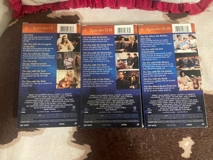 Vintage Friends TV Show 90s VHS Set of 3 - Deer Creek Mercantile
