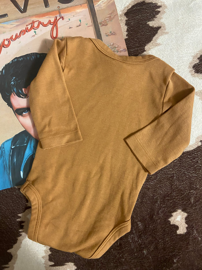 Pre-Loved Dust Settles, Cowgirls Don't Bodysuit, 0-3 Months - Deer Creek Mercantile