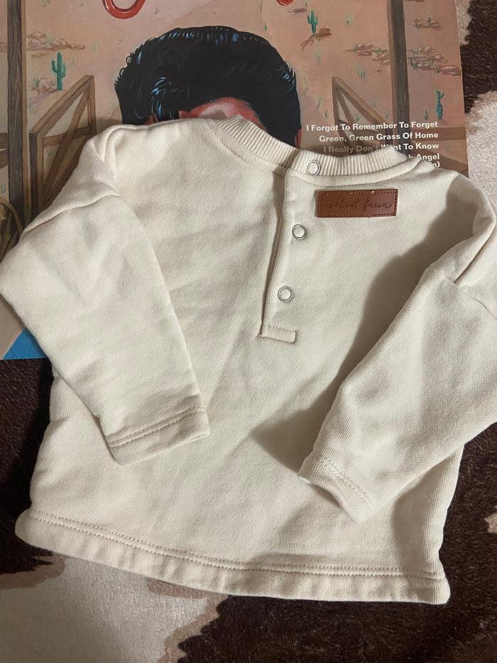 Pre-Loved Velvet Fawn The Cowgirl Long Sleeve Shirt, 0-3 Months - Deer Creek Mercantile
