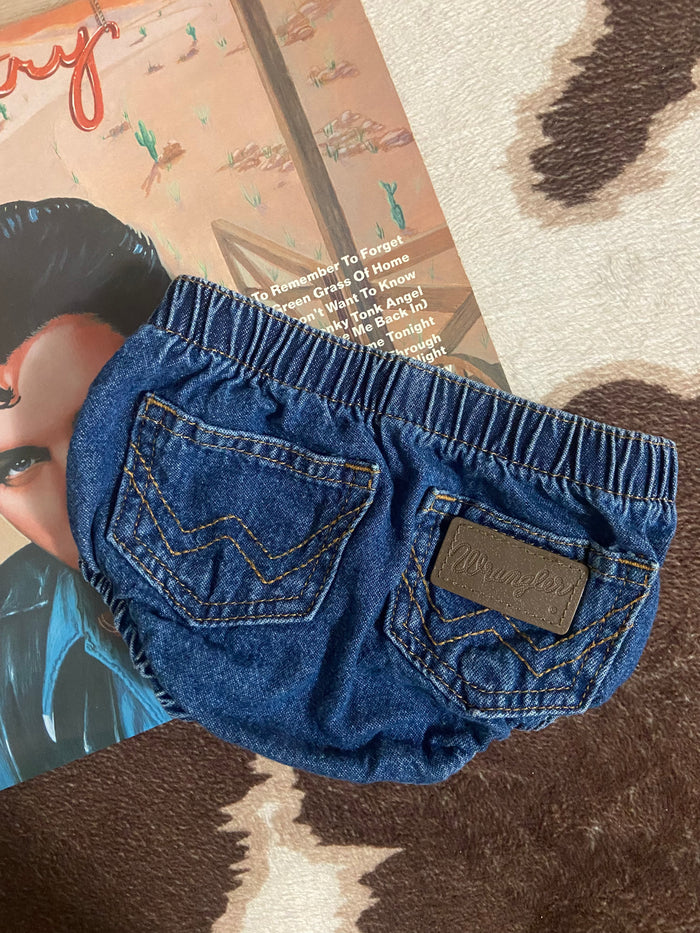 Pre-Loved Wrangler Denim Diaper Cover, 3 Months - Deer Creek Mercantile