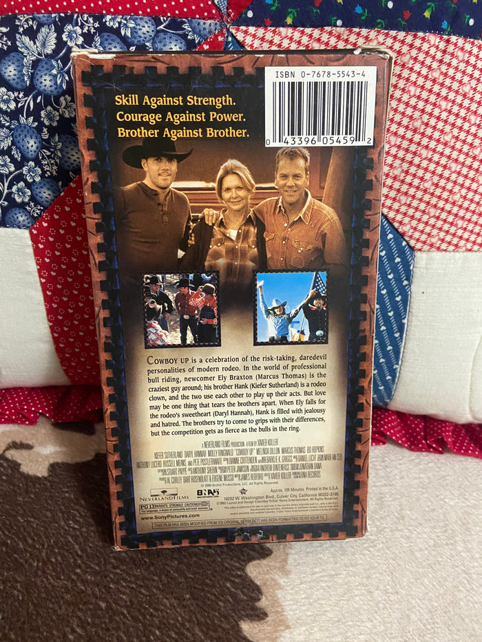 Vintage Cowboy Up VHS - Deer Creek Mercantile