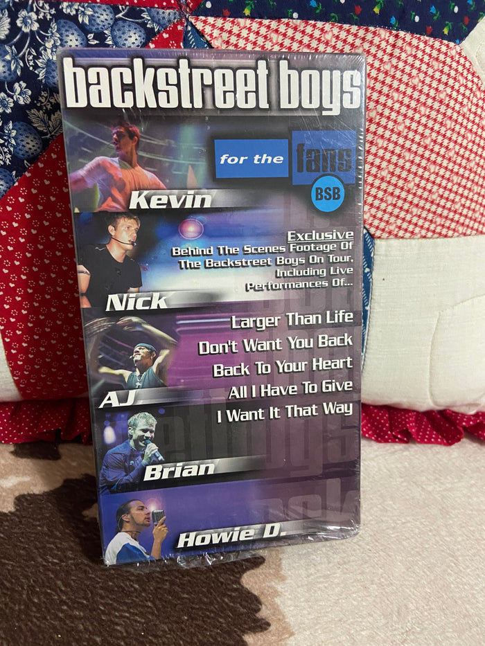 Vintage Backstreet Boys For The Fans VHS - Deer Creek Mercantile