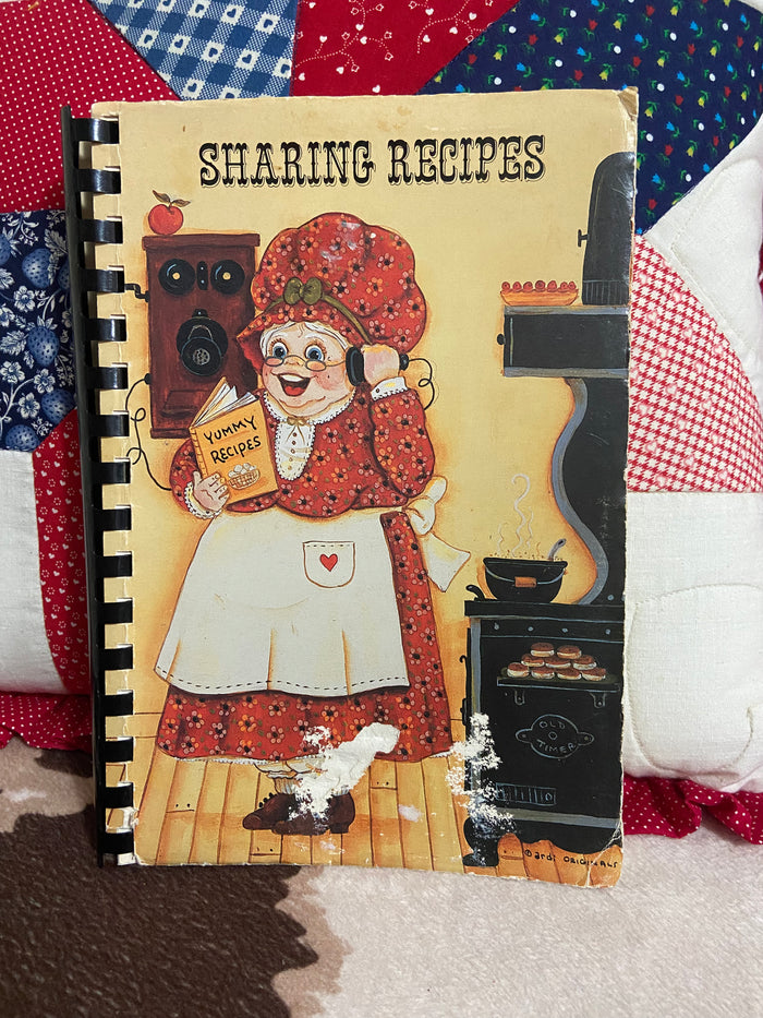Vintage Sharing Recipes, Peckham, OK Christian Church Cookbook, 1988 - Deer Creek Mercantile