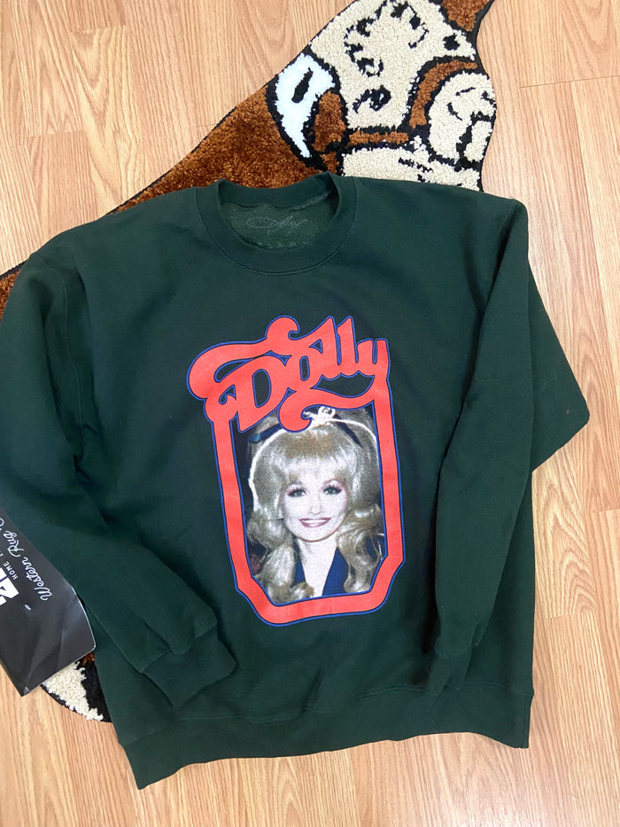 Pre-Loved Dolly Parton Crewneck Sweatshirt, Size Large - Deer Creek Mercantile