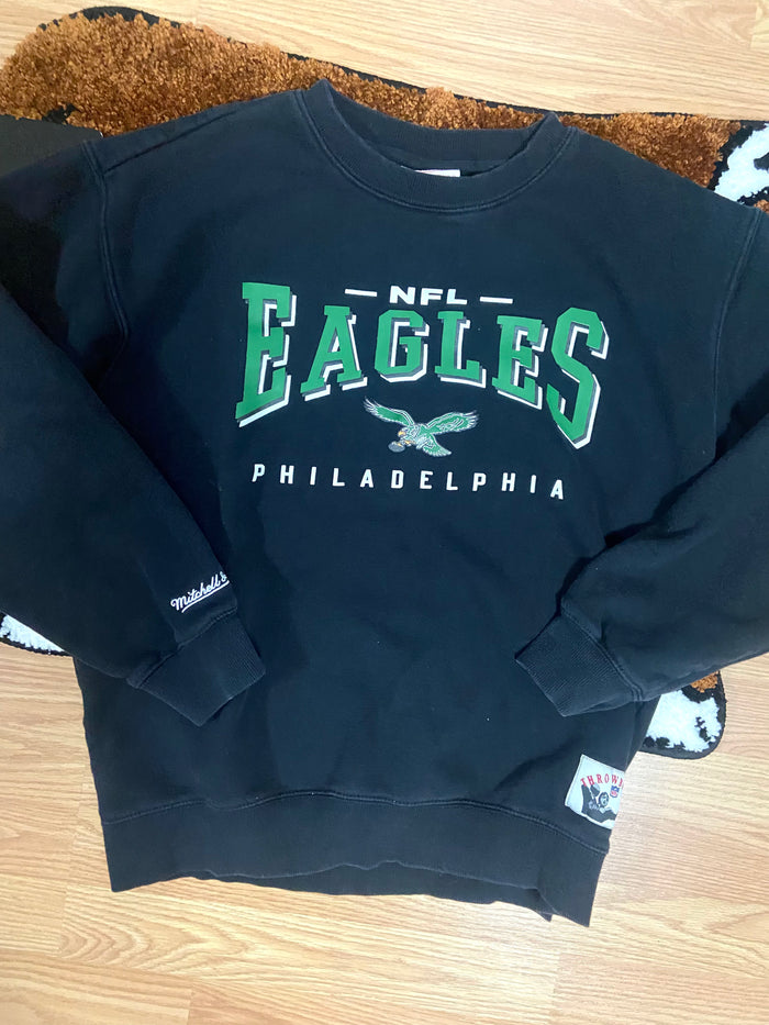 Vintage NFL Throwback Crewneck Sweatshirt, Philadelphia Eagles, Size Medium - Deer Creek Mercantile