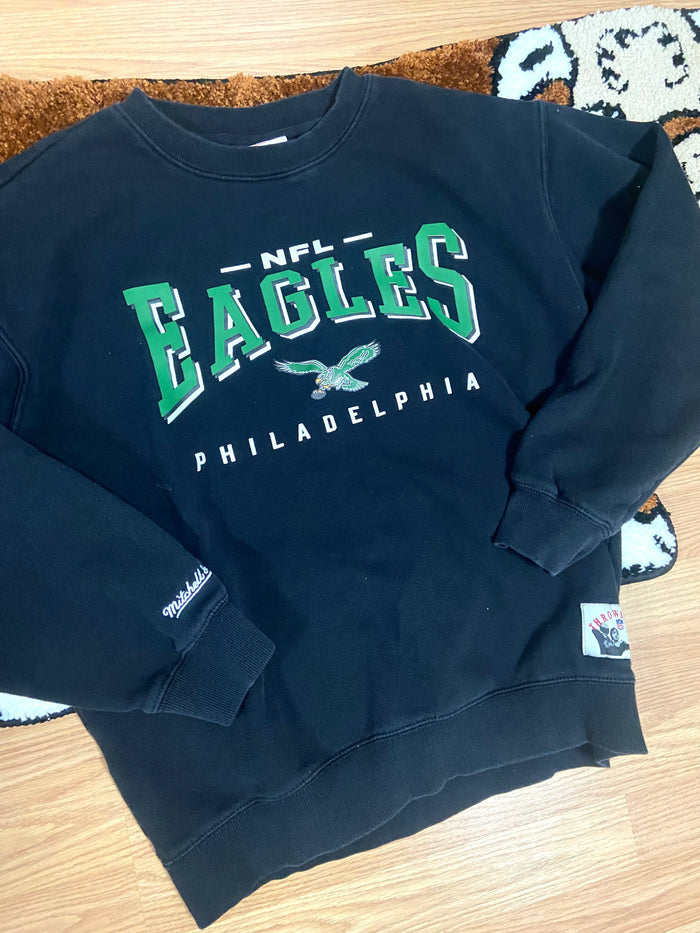 Vintage NFL Throwback Crewneck Sweatshirt, Philadelphia Eagles, Size Medium - Deer Creek Mercantile