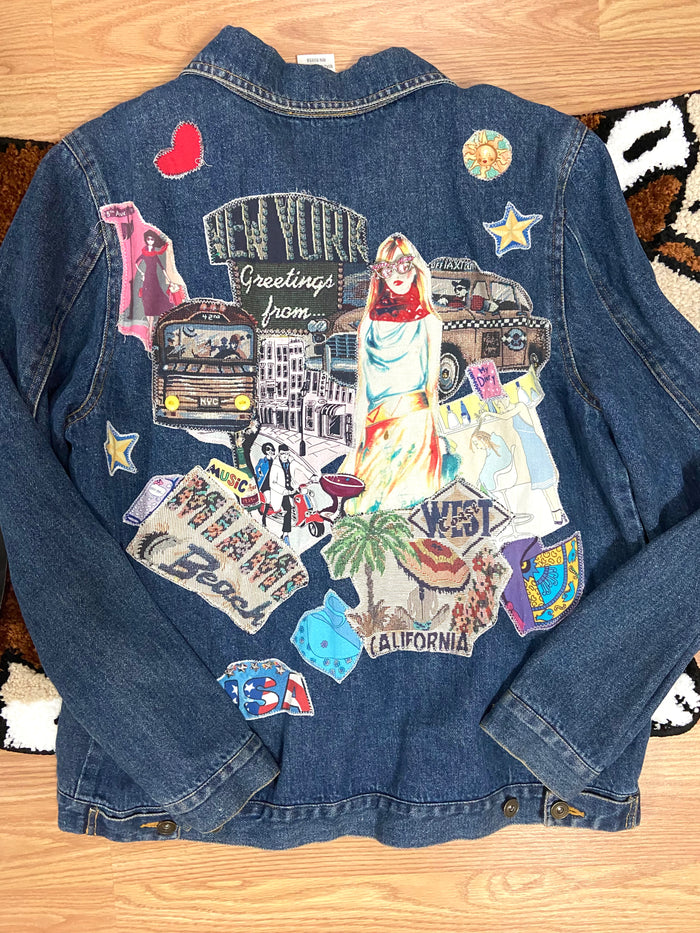 Vintage Jane Elissa Artistic Creations Denim Jacket, Size Small - Deer Creek Mercantile