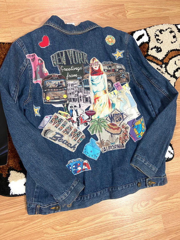Vintage Jane Elissa Artistic Creations Denim Jacket, Size Small - Deer Creek Mercantile