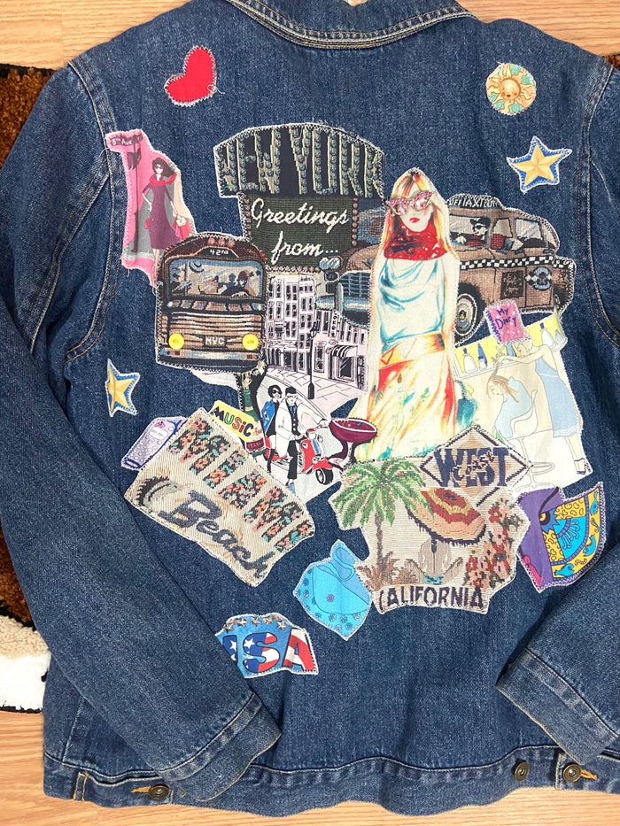 Vintage Jane Elissa Artistic Creations Denim Jacket, Size Small - Deer Creek Mercantile
