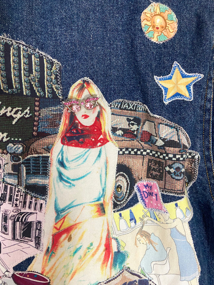 Vintage Jane Elissa Artistic Creations Denim Jacket, Size Small - Deer Creek Mercantile